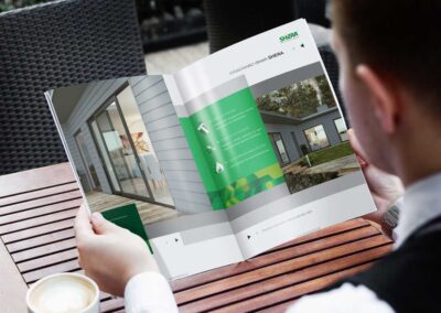 Folder produktowy shera, folder informacyjny